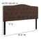 Flash Furniture Cambridge Headboard, Queen, Brown Fabric HG-HB1708-Q-DBR-GG - alternate 9